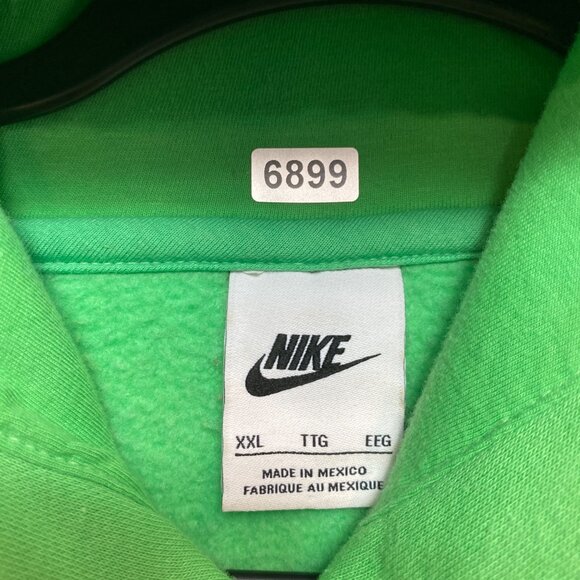 Nike Hoodie Mens 2XL Green BE NIKE Sweatshirt Pullover - Picture 9 of 14